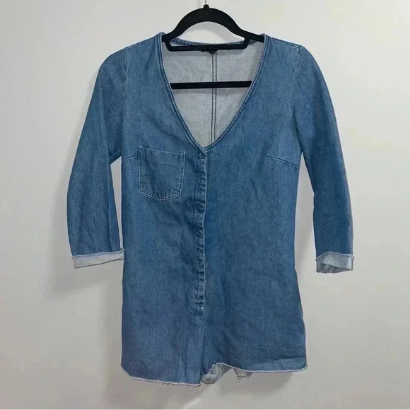 Denim Zara  Romper - Picture 1 of 6